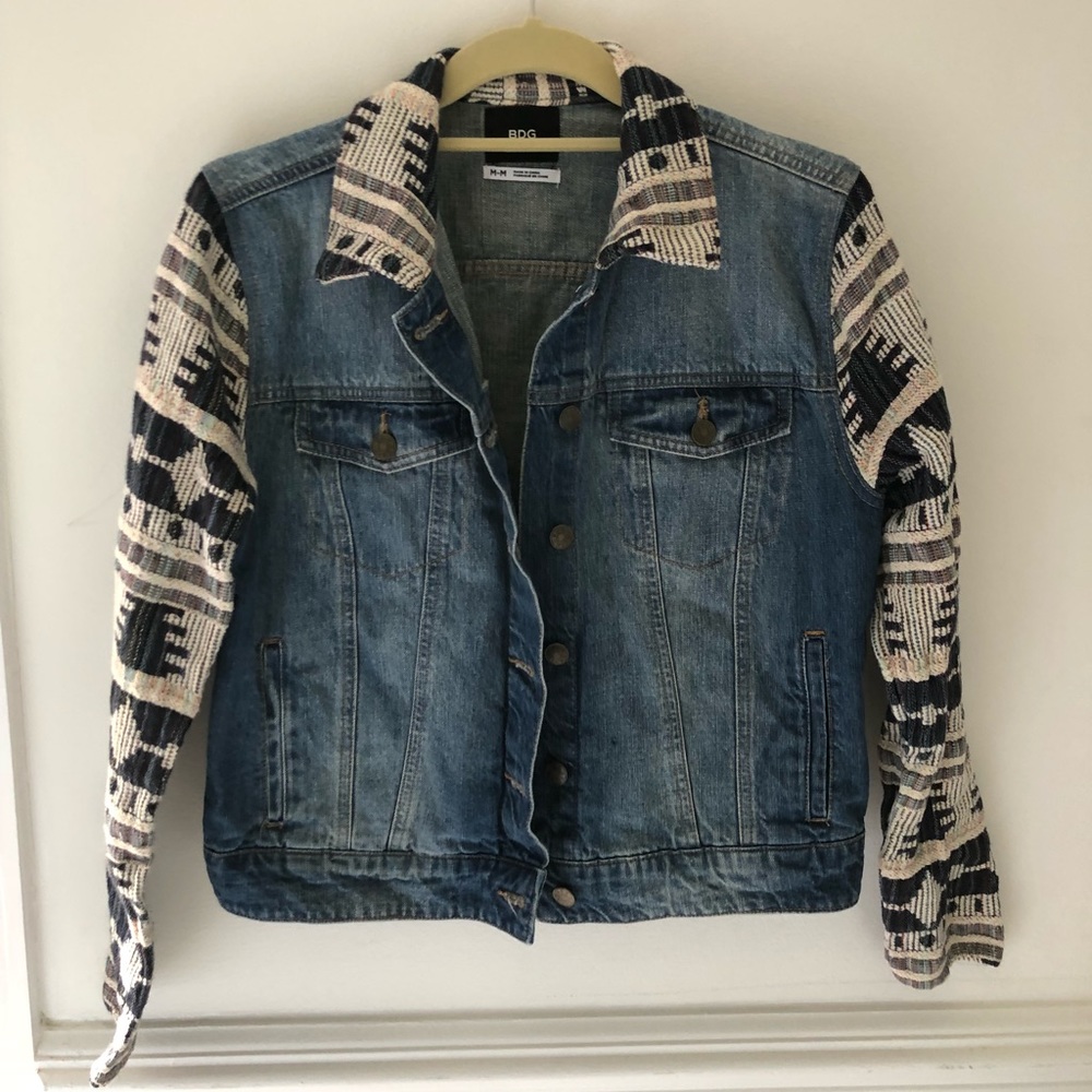 Urban Outfitters BDG Patterned Denim Jacket